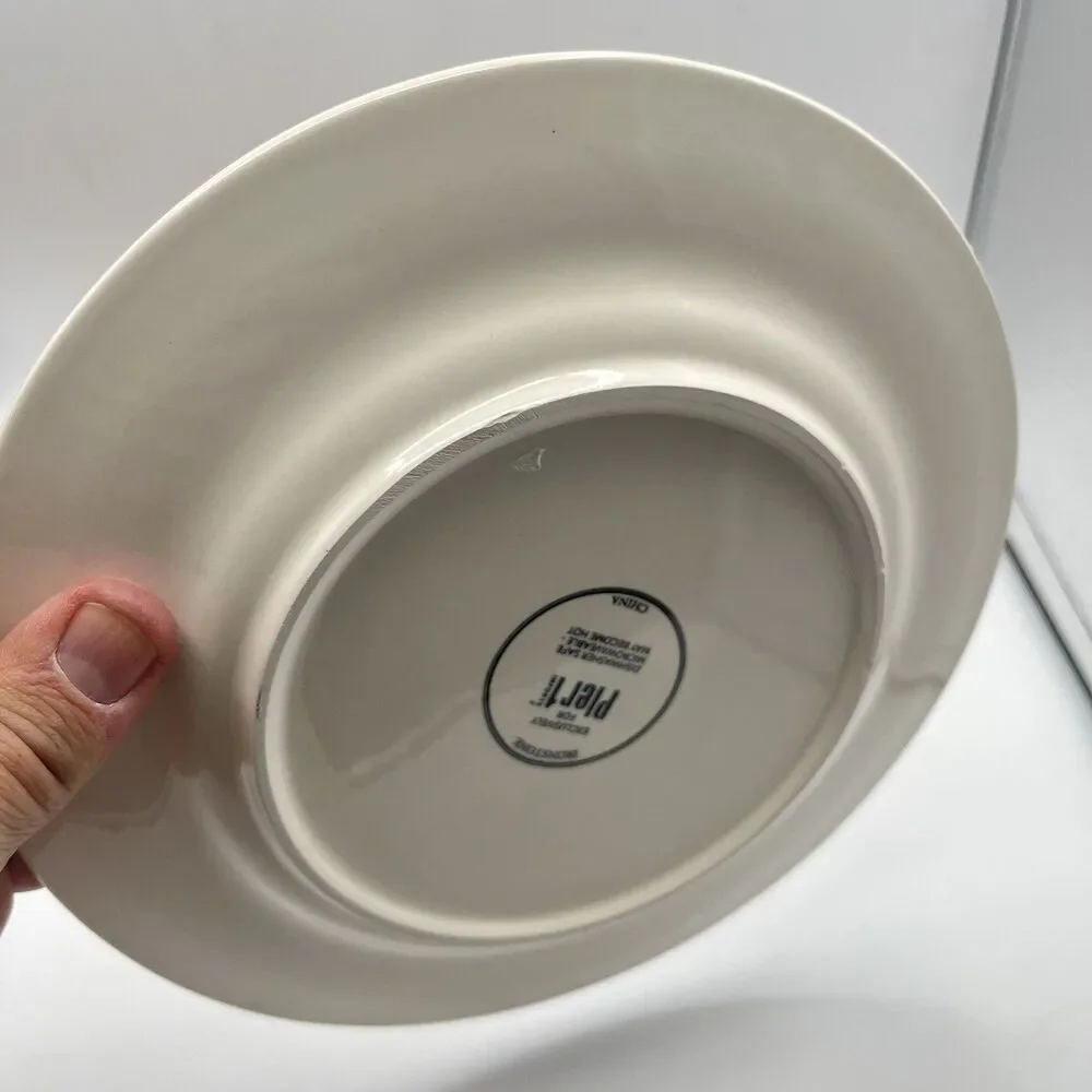 Pier 1 Ironstone Christmas Holiday Plaid 8.75